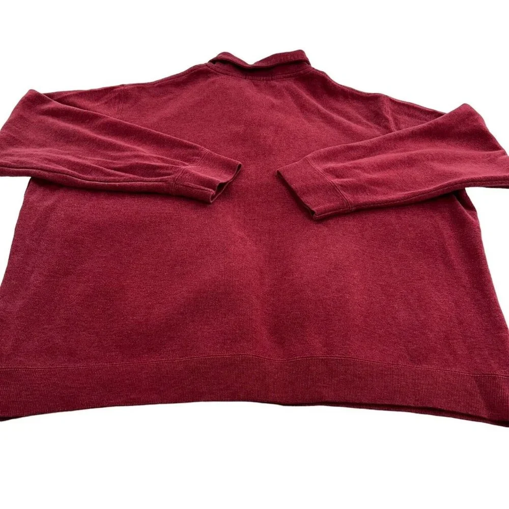 Polo by Ralph Lauren Men's Red Quarter-Zip Sweatshirt